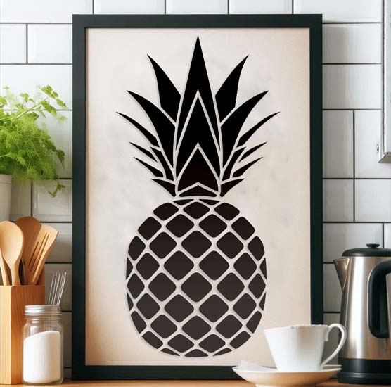 Pochoir Adhésif 28 x 18 cm Ananas